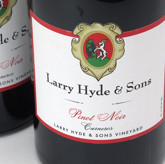 Larry Hyde Pinot Noir Estate Hyde Vineyard 2012